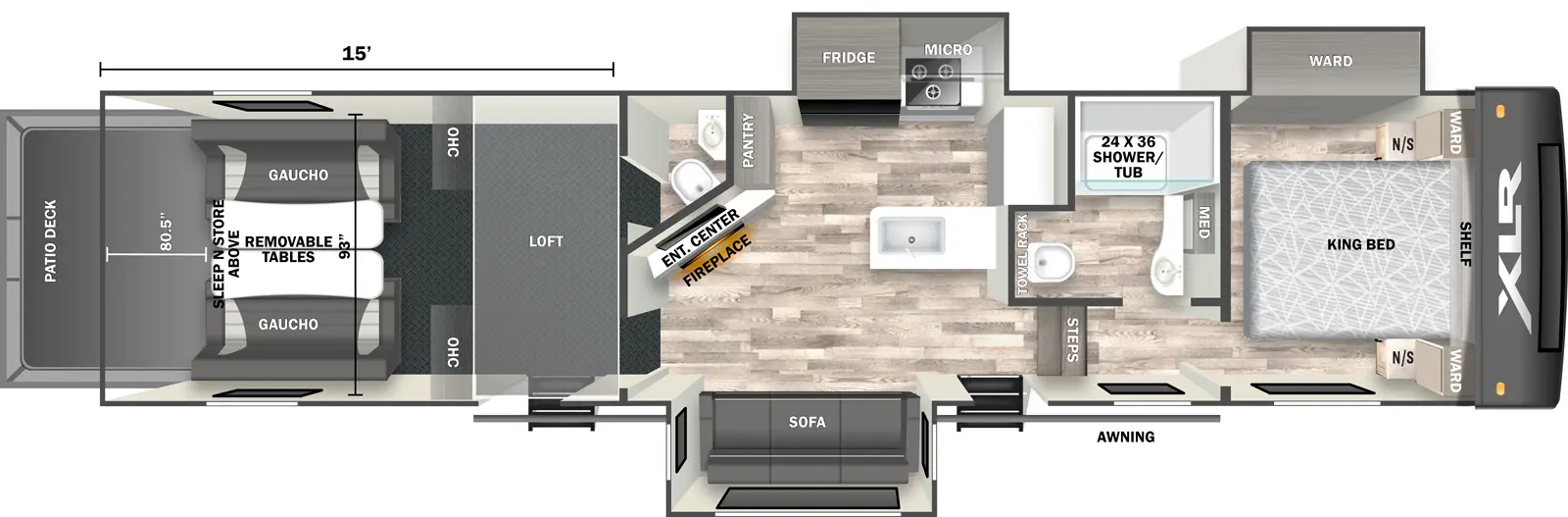 Xlr Nitro 36G15 Floorplan